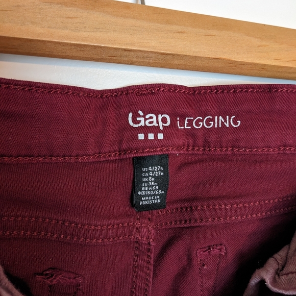 Gap Cranberry Skinny Jeans - Picture 2 of 2